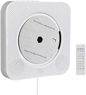 Retekess TR609 Wall Portable CD Disc Player; CD Player with Headphone Jack AUX Input ;Remote Control FM Radio CD Player and Hi-fi Speaker for Home