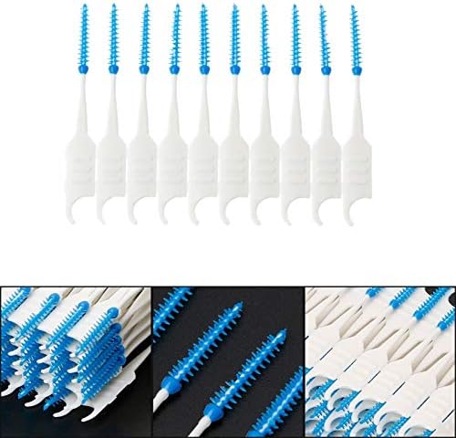 WeforU 150 Pieces Dual-Use Interdental Brushes Soft Silicone Dental Picks Toothpicks for Cleaning Orthodontic Toothbrush Clean Tool - Image 3