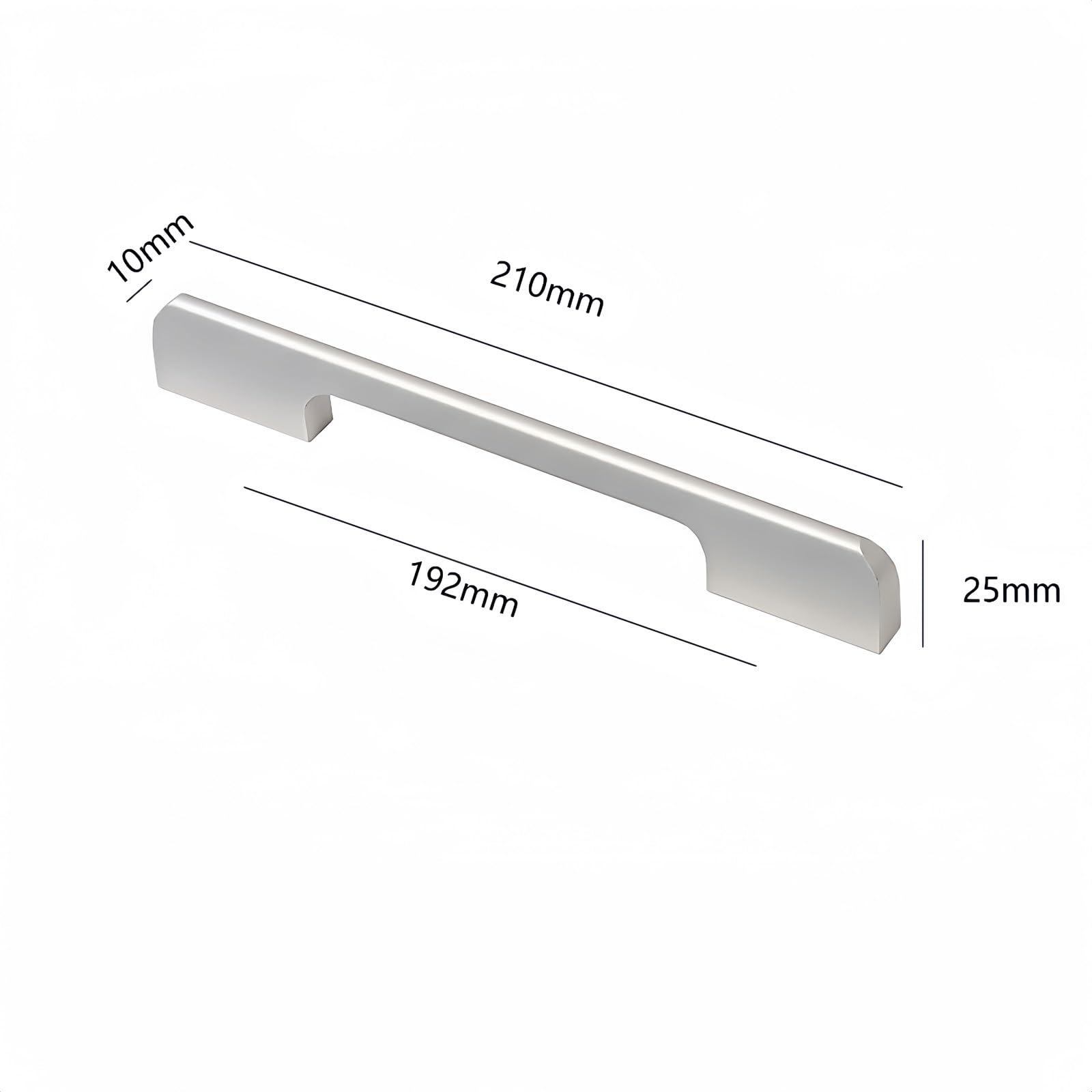 Boxonly 5 PCS Door Handle Pulls Hole Center 192mm Aluminum Alloy T Bar Kitchen Cebinet Cupboard Drawer Pulls Door Knobs Furniture Door Knobs - Image 4