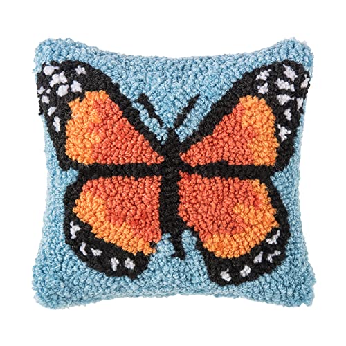 Coussin papillon monarque marron finitions soignées pour lit 20cm - 2