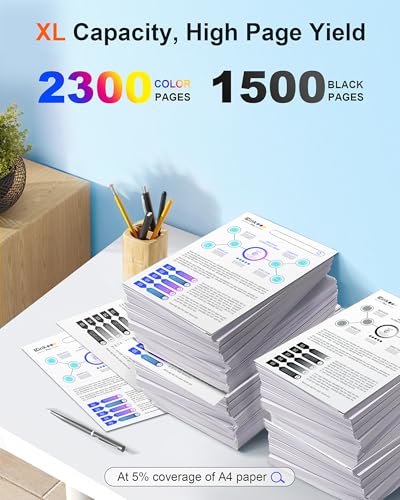 Image of 950XL 951XL Ink Cartridge 950 951 Combo Pack Compatible for Pro 8600 4 Pack
