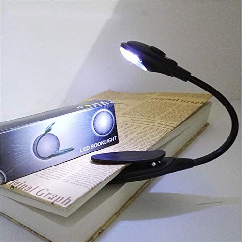 HEHUANG, luz LED para Libros, Mini lámpara Brillante Flexible con Clip, lámparas de Lectura de Libros, Luces de Lectura de Libros de Dormitorio de Viaje Cover
