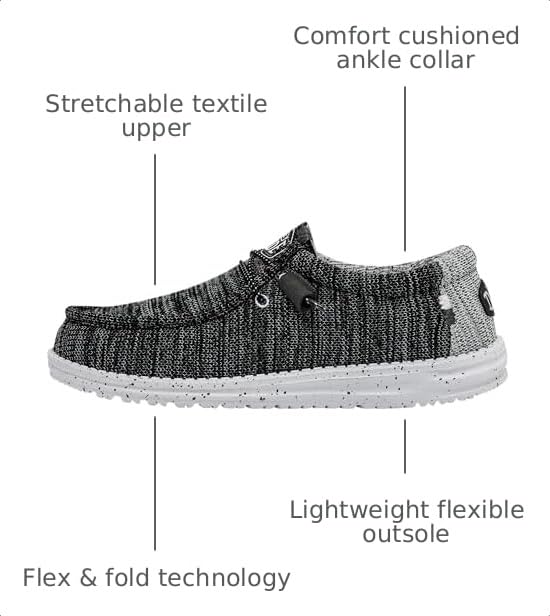 Image of Hey Dude Men's Wally Stretch Moc Toe Shoes