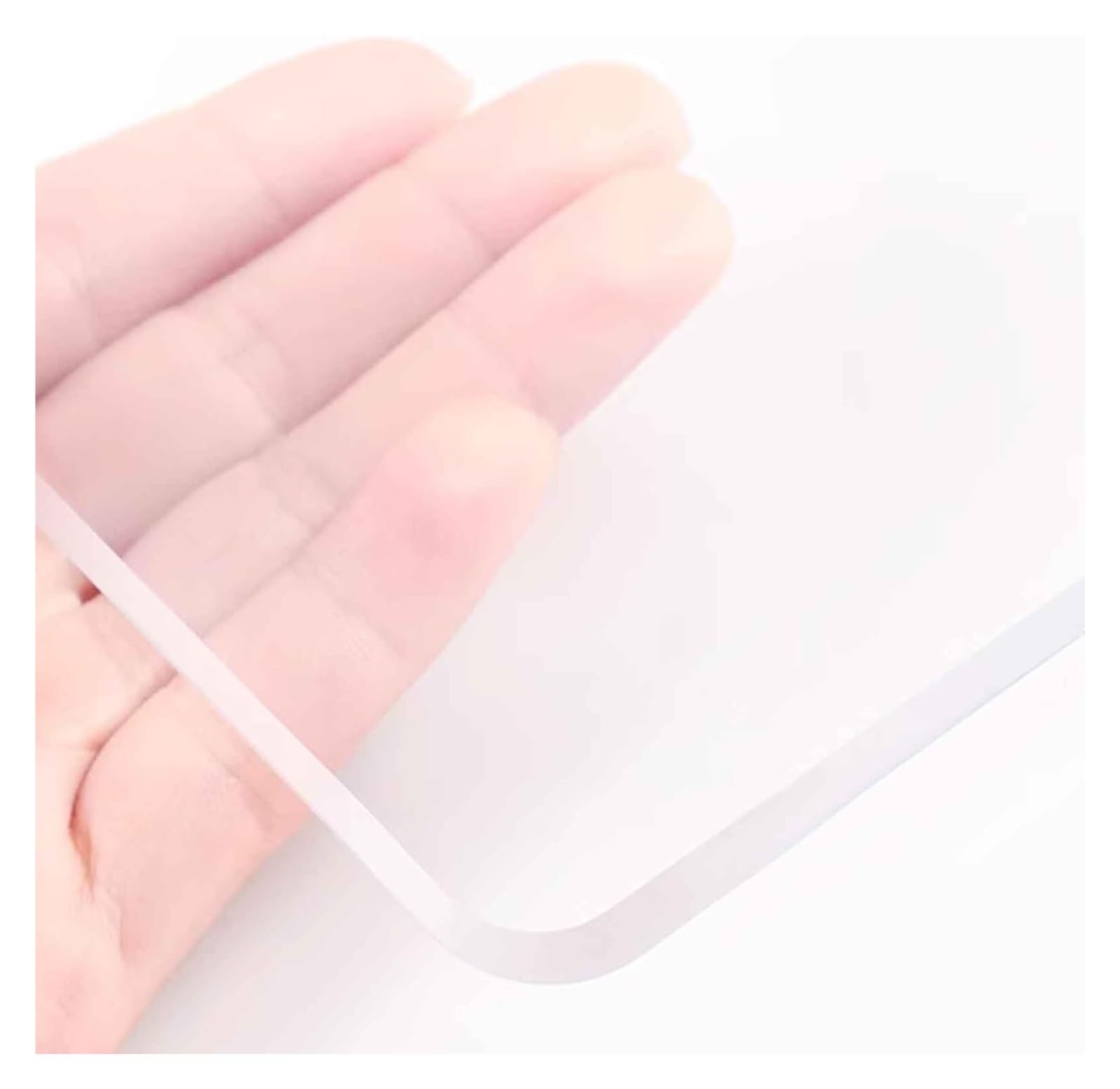 Protector Transparent ， Transparent PVC Tablecloth Protector 2mm Thick Wipeable Multiple Sizes(100x120cm/39.4x47.2in)