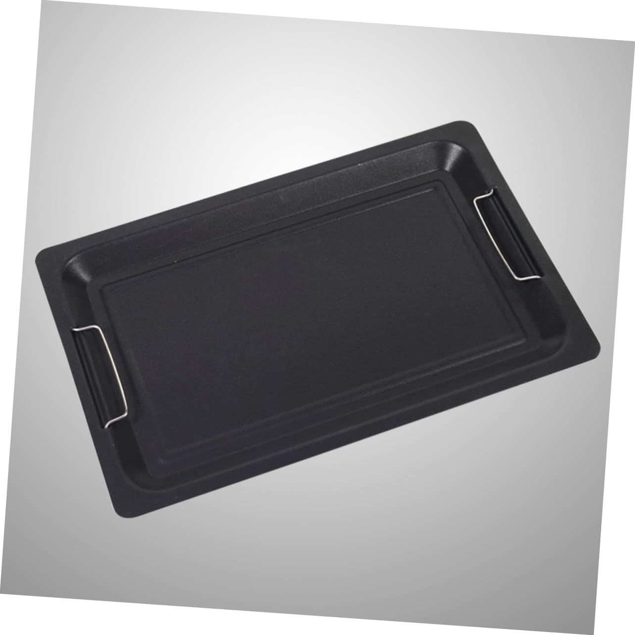 Thick Nonstick BBQ Grill Pan 30x25cm Outdoor Barbecue Frying Pan Heavy Duty Cookware for Grilling Vegetables Fish and Meat