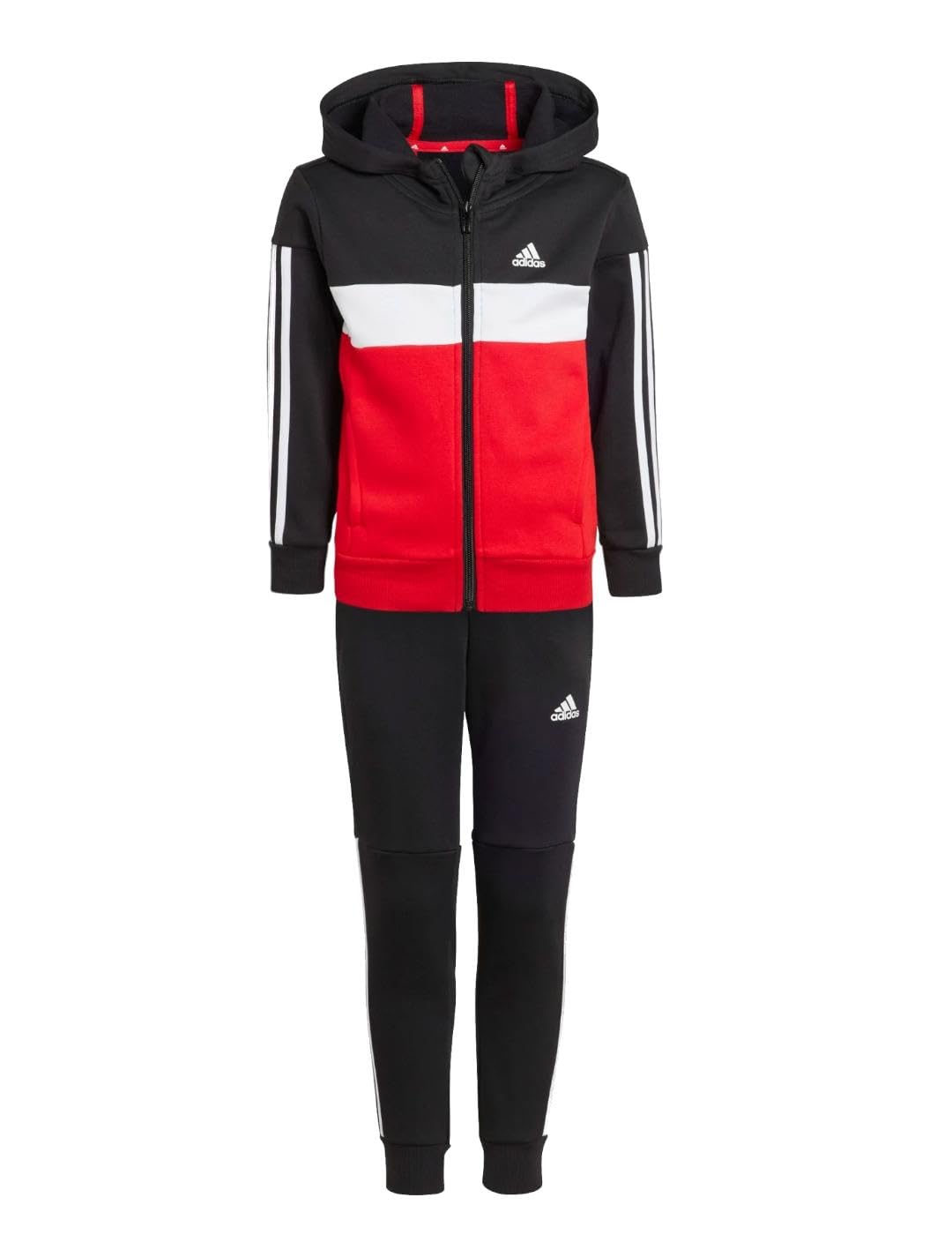 adidas Tiberio 3-stripes Colorblock Fleece Tracksuit Kids Chándal Unisex niños