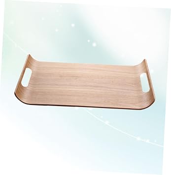 Large Wooden Cake Plate Fruit Serving Tray Tiered Snack Box Ashtree Wood Easy Maintenance