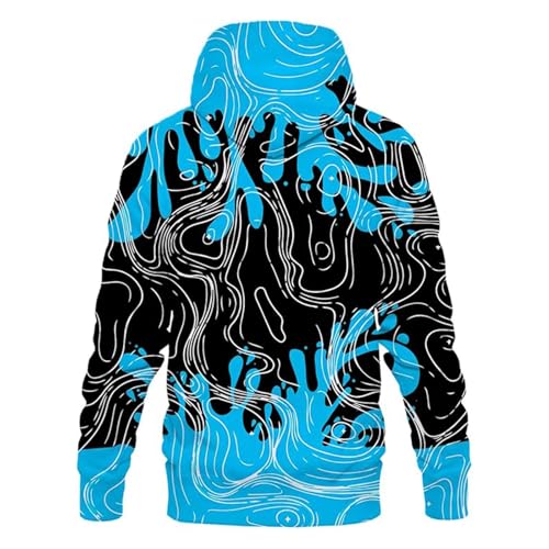 Sweat à capuche pour homme avec imprimé graphique urbain
