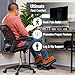 Mind Reader Foot Rest, Under Desk at Work, Ergonomic, Height Adjustable, Office, Plastic, 17