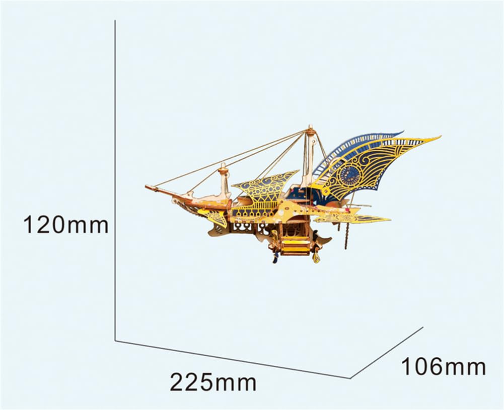 EsportsMJJ 3D DIY Barco Asamblea Modelo Kits Clásicos de Madera Veleros Modelo Decoración - A