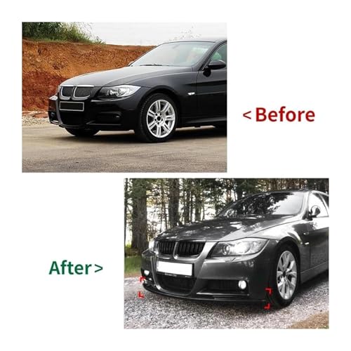 Lèvre de pare-chocs avant réglable E90 E91 style carbone - 4