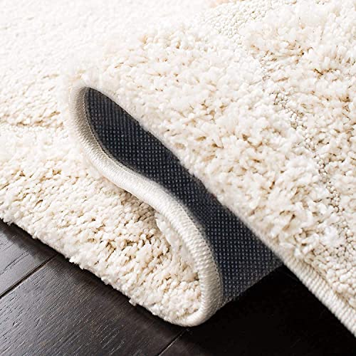 Image of Export Quality Microfiber Hand Woven Shaggy Carpet Collection with 2 inch Pile Height Carpet for Living Room & Floor mat Size 7x10 feet coular Cream