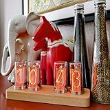 digital vintage alarm clock ⌚ 【Tolle Geschenkidee】 Diese LED-Nixie-Uhr ist neu im Stil, egal ob auf dem Schreibtisch, im Wohnzimmer oder im Schlafzimmer, sie ist sehr attraktiv und eignet sich sehr gut als Geschenk für Kinder, Ehemänner und Freunde.