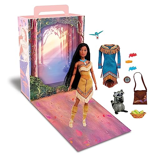 Disney Store Officielle Poupée Pocahontas Storybook pour Enfants, 29 cm, Jouet Entièrement Articulé avec Accessoires, Adapté dès 3 Ans+