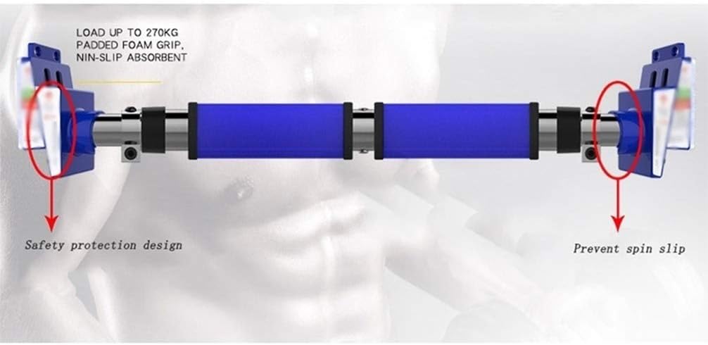 Pull Up Bars HUAHUA Horizontal Bar Professional Non-Slip Head Door Frame Wall Free Punching Pull Rod Strength Training 72-93cm