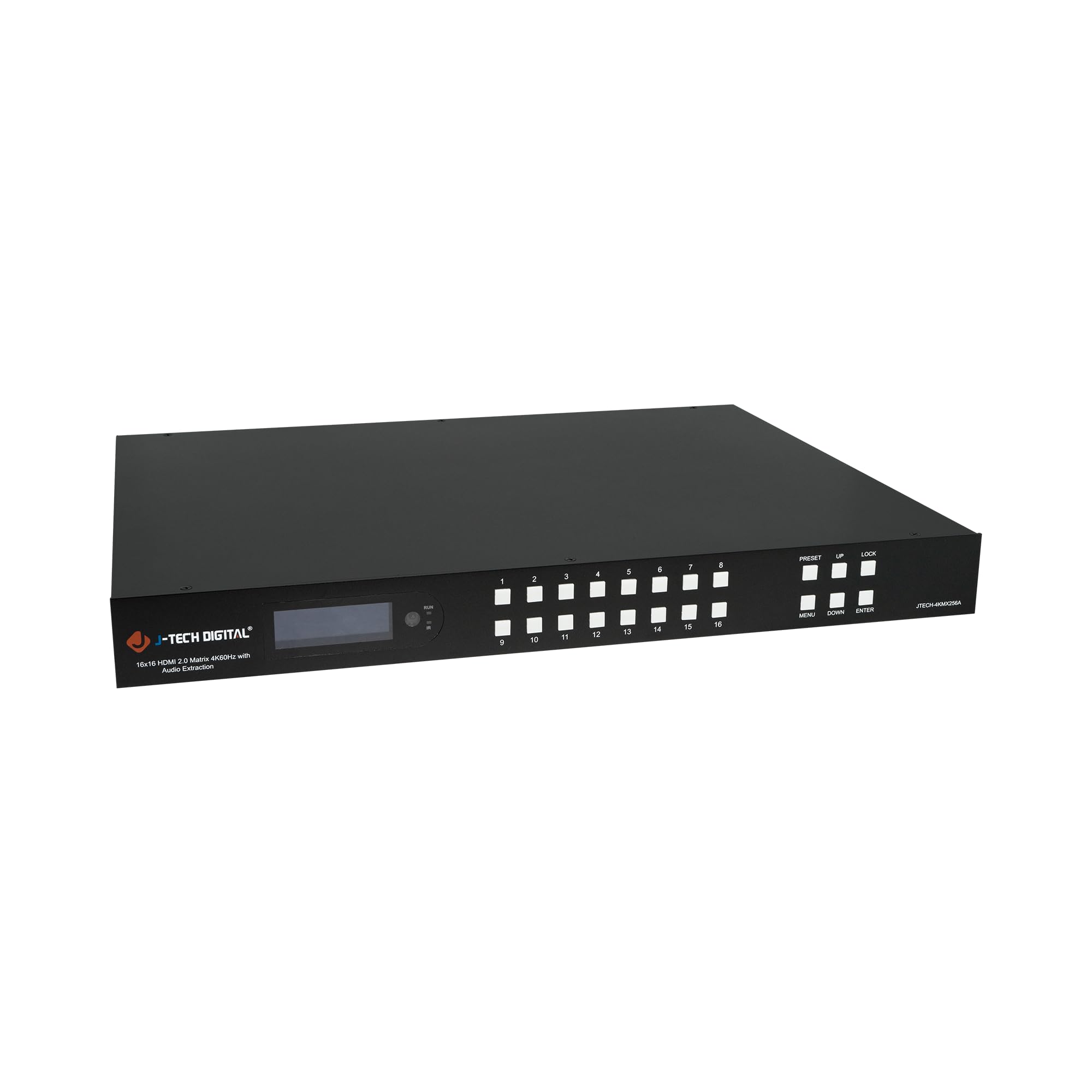 J-Tech Digital16x16 HDMI Matrix Switch 4K 60Hz 4:4:4, HDR & Dolby Vision | 4K to 1080P Downscaling, Analog Audio Matrix, ARC, RS232, IR, EDID [JTECH-4KMX256A]