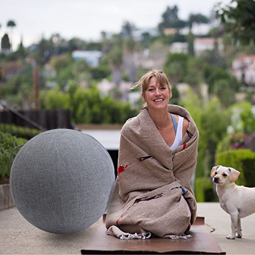 ELYAVO Cadeira de Bola de Exercício, Bola de Yoga com Tampa para Escritório Casa Bola de Estabilidad