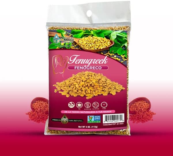 Semillas de Fenogreco Aumenta Gluteos y Senos Semillas de Alholva 4 Onzas - 3.99 oz. - Tierra Naturaleza
