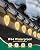 C9 Christmas Lights Outdoor with 100 Spring Clips 65FT 100LED, C9 String Lights Waterproof Connectable for House Roof Patio Yard Windows Xmas Tree Outdoor Christmas Light Decorations, Warm White
