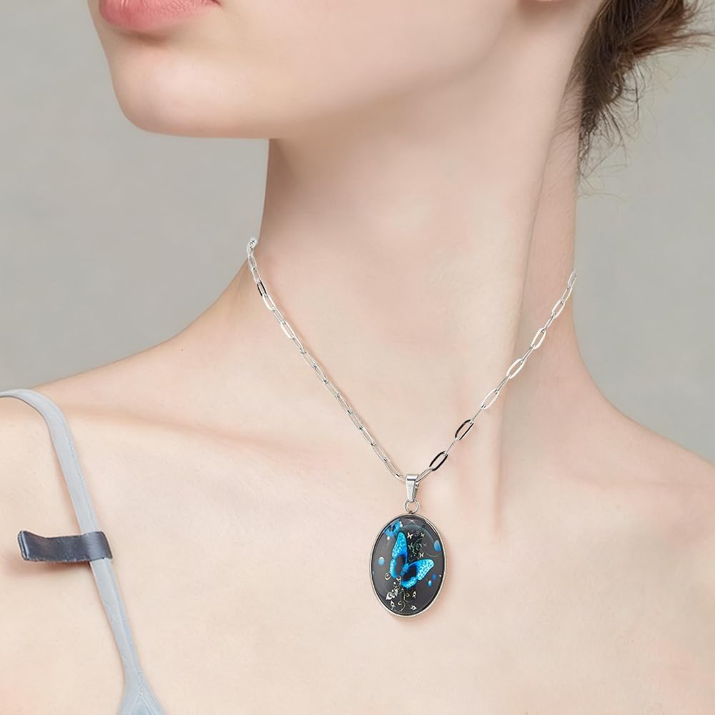 Beebeecraft 60Pcs 3 Sizes Oval Cabochon Setting Charms 304 Stainless Steel Blank Pendant Bezel Trays Base Findings for Jewelry Making Memorial Cameo Photo Frame Necklace - Image 6