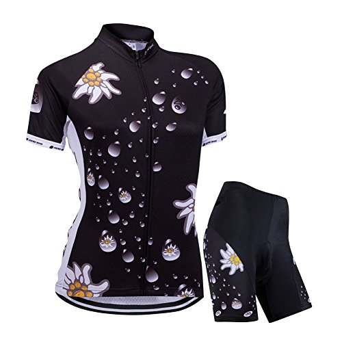 Image of Women's Short Sleeve Cycling Jersey Jacket Cycling Shirt Quick Dry Breathable Mountain Clothing Bike Top