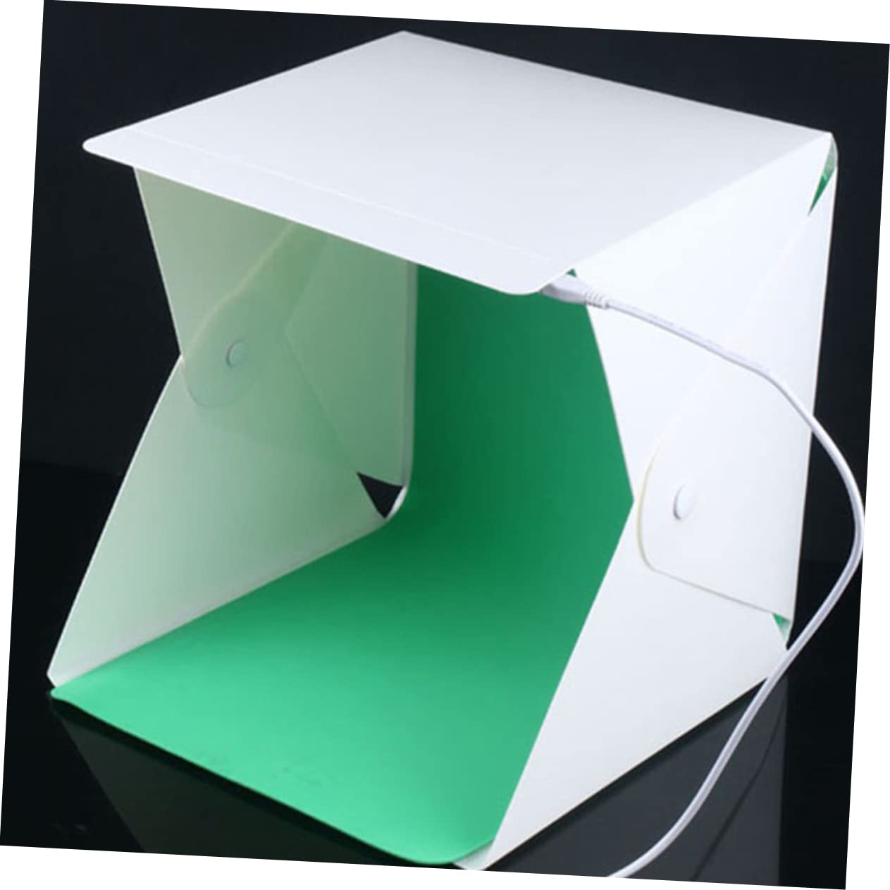 Housoutil 1Set Photo Box Portable LED Light Tent for Photography Compact Soft Box with Easy Assembly for Jewelry Accessories and Small Products