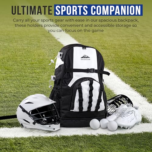 image for SPORTINE Extra Large Lacrosse Backpack, Shoe Compartment and Two Lax S