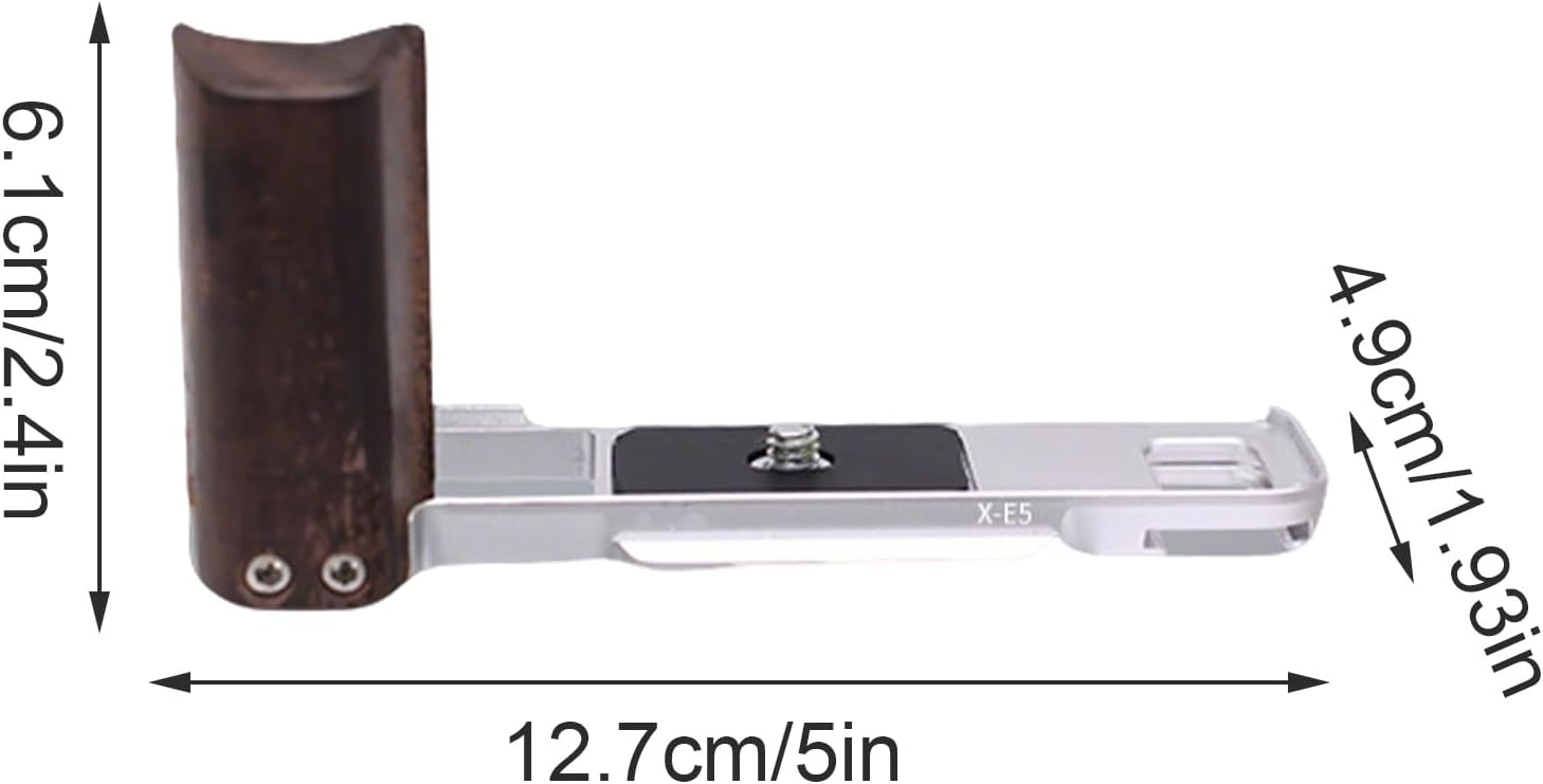 X-E5用 L形カメラプレート - ハンドグリップ付きクイックリリース用品 - ソリッドメタルプレート | 旅行、アウトドア、サイク