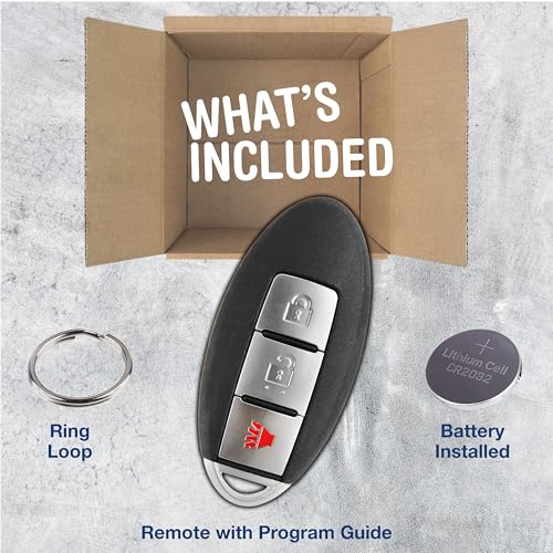 Llavero de repuesto de 3 botones CWTWB1U808 compatible con Nissan Versa Note 2011 a 2018 3
