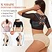 LANCS Upper Arm Shaper Post Surgery Arm Compression Sleeves Lipo Garment Posture Corrector Tops Back Support Shapewear(Black, 3X-Large)