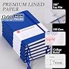 deli 6 Pack Blue Lined Journal Notebook for Work, Moleskine Notebooks, A5 (5.5x8.3), 160 Pages Hardcover Journaling Notebooks, Blue College Ruled Notebooks for Notes-taking/Work/Travel