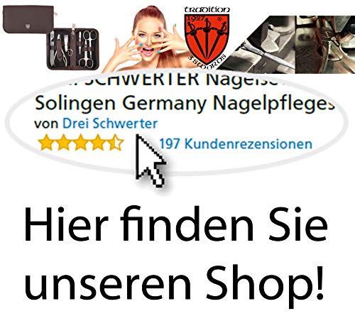 DREI SCHWERTER Germany Maniküreset Damen 'Roma' 8-tlg. Glasfeile 409 – Bild 7