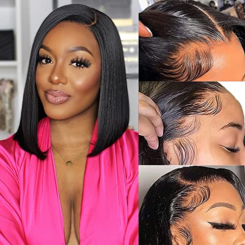 13x4 Lace Front Wigs Human Hair Wigs for Black Women Short Bob Wigs Straight Human Hair Bob Wig HD frontal Wigs Human Ha