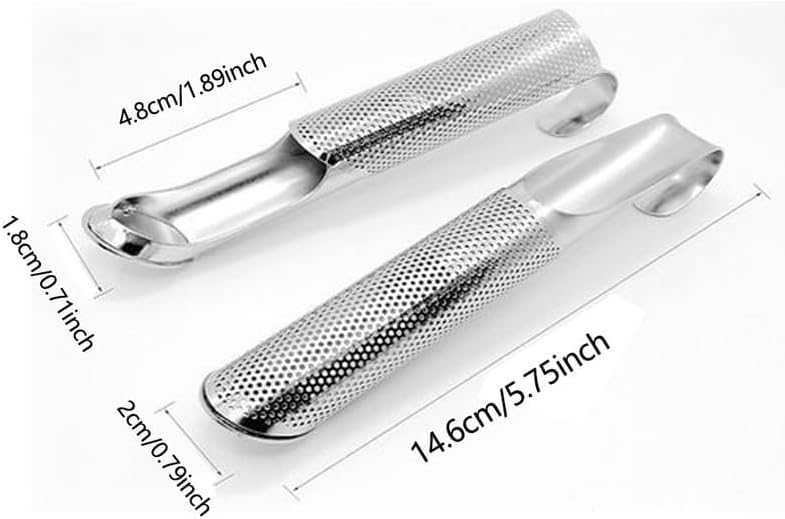 Miniatura 3 de Infusor de té, té de hojas sueltas más empinado con mango de gancho para colgar, bolsas de acero inoxidable para hojas sueltas, tubo creativo de