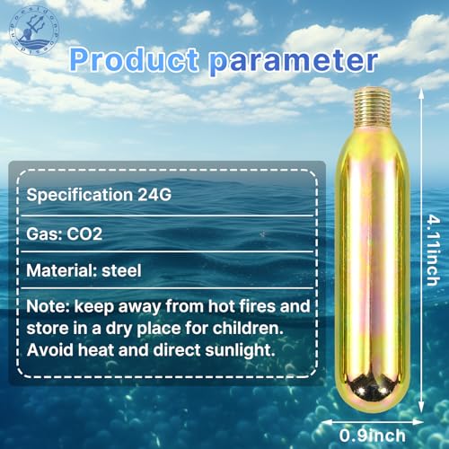24 Grams CO2 Cartridge Reararming Kit for Inflatable Life Jackets