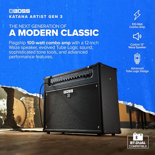 Image of Katana Artist Gen 3 BOSS Guitar Amp | 100-Watt Excellence Combo Amp | 12 inch Waza Speaker | Advanced Tube Logic Sounds | Advanced Tuning Tools