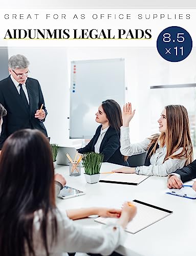 Legal Pads 8.5 x 11 White Note Pads Paper 8-1/2 x 11 Lined Paper Pad 8.5 x 11 White Legal Pad 6 Pack Notepads 8.5 x 11 Lined Writing Pads of Paper 8.5 x 11 Notepad White Paper Pads image 8