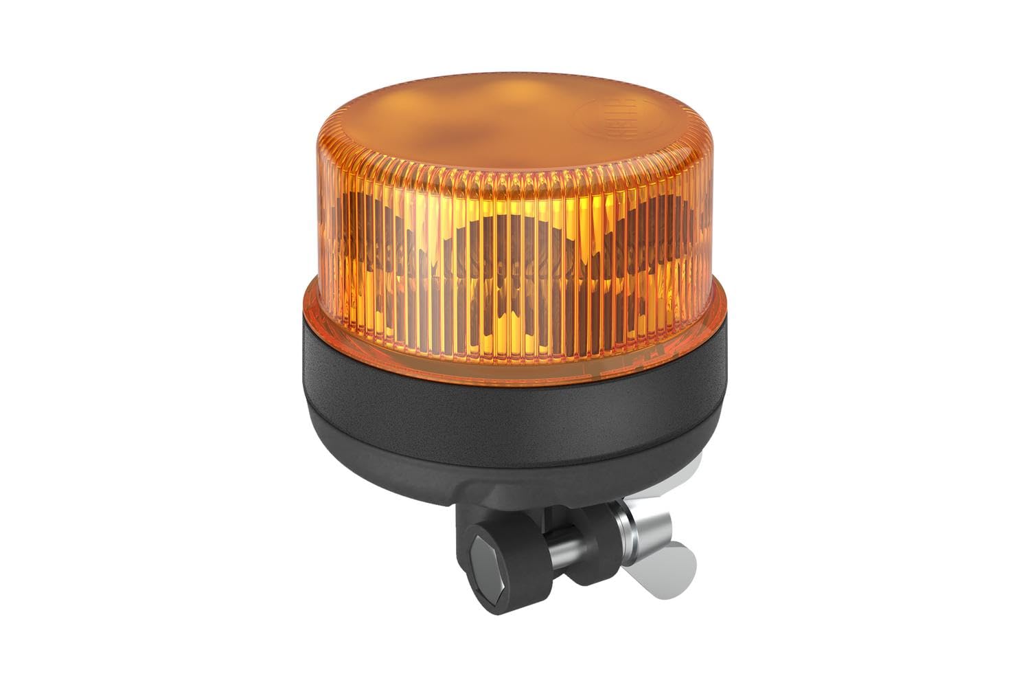 HELLA 2RL 099 147-011 LED-Rotating Beacon - K-LED Nano 50-12/24V - yellow (amber) - Pipe-neck - Plug: Blade Terminal Sleeve - Quantity: 1