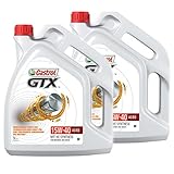 Qualitätsprodukt, NEU 2x 5 L = 10 Liter Castrol GTX 15W-40 A3/B3 Motor-Öl Motoren-Öl; Spezifikationen/Freigaben: API SL/