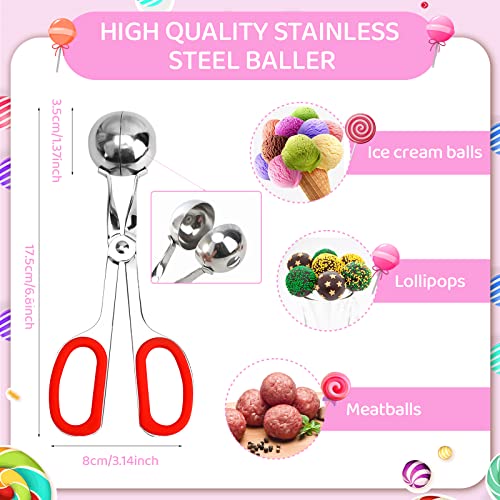 Sulicre Cake Pop Kit, Including 100 Cake Pop Sticks And Wrappers, 100 Twist Ties, 1 Cake Pop Scooper And Decorating Pen, Cake Pops Making Tools For Lollipop, Candies, Chocolates And Cookies #TOP2