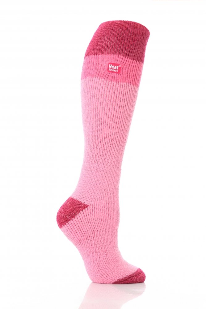 HEAT HOLDERS Womens/Ladies Extra Warm Ultimate Thermal Ski Socks (2.3 Tog) (US5-9) (Baby Pink)