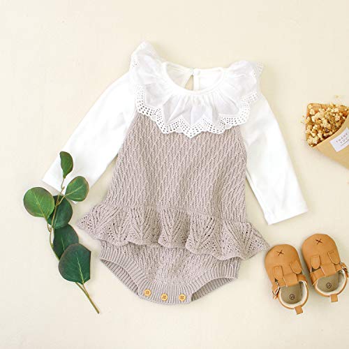 mimixiong Baby Sleeveless Romper Girls One Piece Cotton Outfit Halter Jumpsuit2
