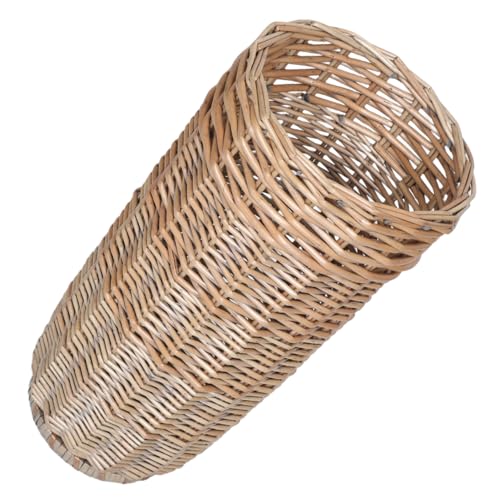Schirmständer aus gewebtem Rattan mit Wasserschale, dekorativ,...