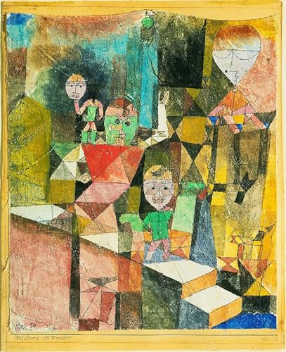 Tableau Toile Paul Klee Présentation du Miracle 60x90cm Affiches d'Art