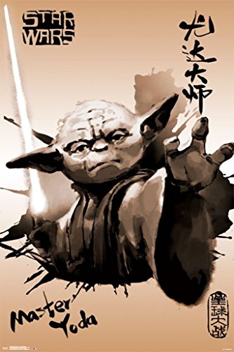 Star Wars - Yoda Painting Poster Print (24 x 36)
