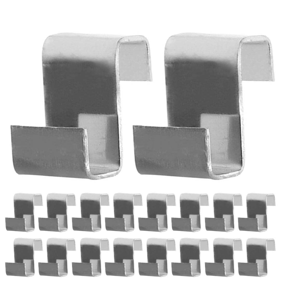 SUPVOX 50Pcs Stainless Steel Z Clips for Greenhouse Glass Panels Durable Fixing Clips for Secure Greenhouse Windows Easy Installation Performance for Greenhouse