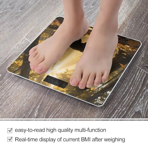 Báscula digital de baño Wonderful Forest para peso corporal LCD miniatura 5