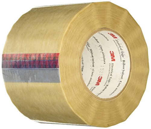 3M Electrical Tape 44, 4" Width X 90Yd Length (1 Roll), Tan, Low-Halogen #TOP24