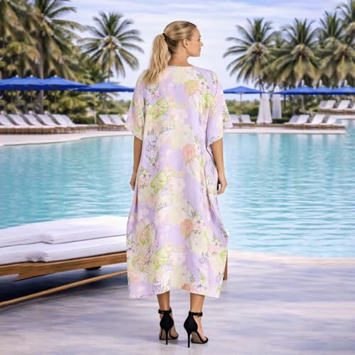 Image of Miss Lavish London Women's Kaftan- Kaftan Dress for Casual, Party, Evening, Vacation and Everyday Wear