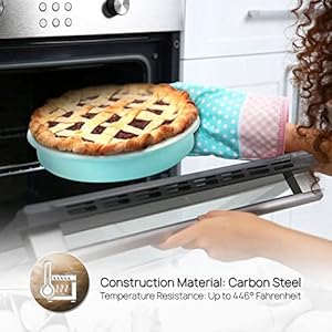 NutriChef 6-Piece Baking Pan Set, Carbon Steel Bakeware with Premium Ceramic Nonstick Coating, Includes 12-Cup Muffin Pan, Cake & Loaf Pan, Wide Bake Pan, & Cookie Sheet - Turquoise NutriChef 6 Piece Baking Pan Set Carbon Steel Bakeware with Premium Ceramic Nonstick Coating Includes 12 Cup Muffin Pan Cake Loaf Pan Wide Bake Pan Cookie Sheet Turquoise